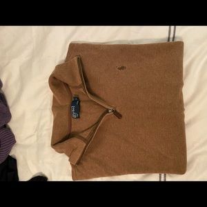 Polo Ralph Lauren Mens 1/4 Zip Pullover Sweater Size L 100% Cotton